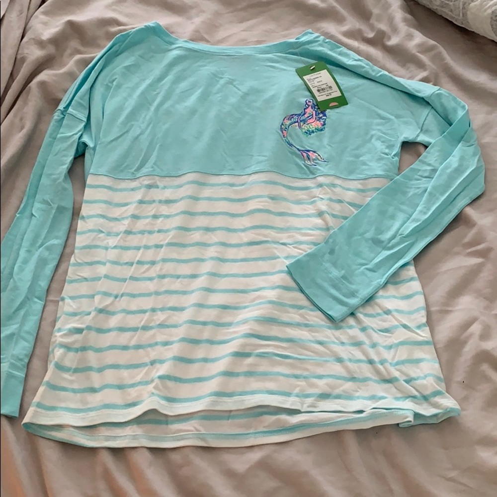 Lilly Pulitzer Mermaids Cove Finn tee NWT